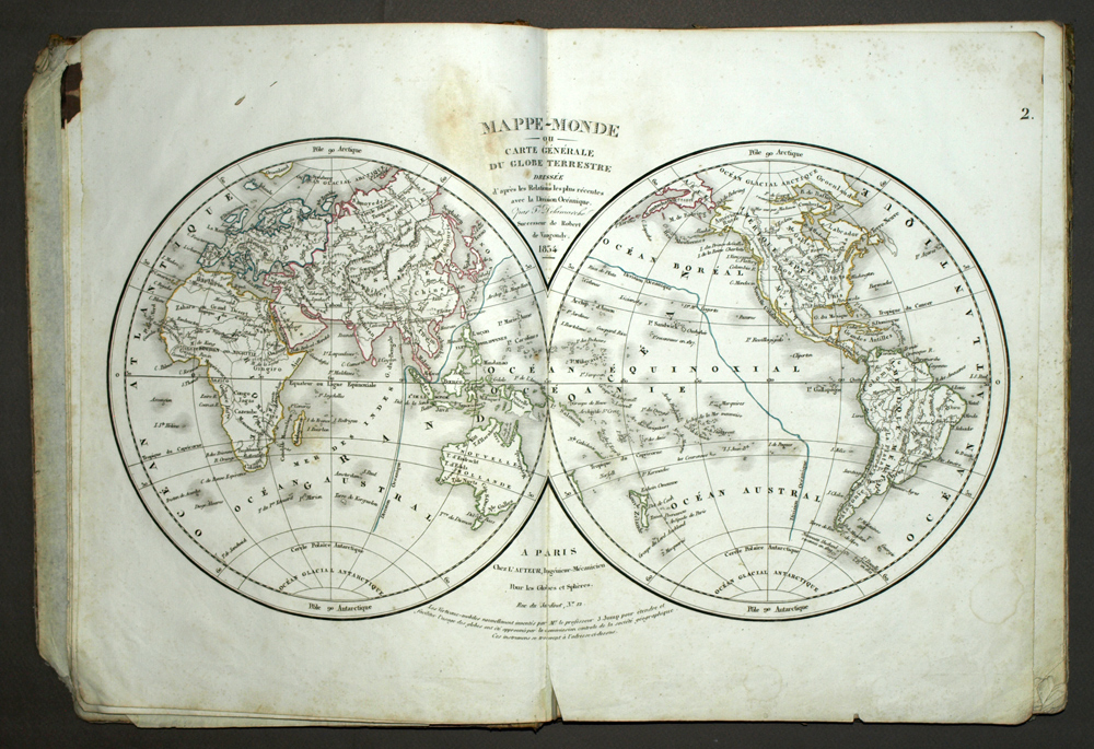 DELAMARCHE, ATLAS DE LA GEOGRAPHIE ANCIENNE DU MOYEN AGE ET MODERNE 1835 old map 