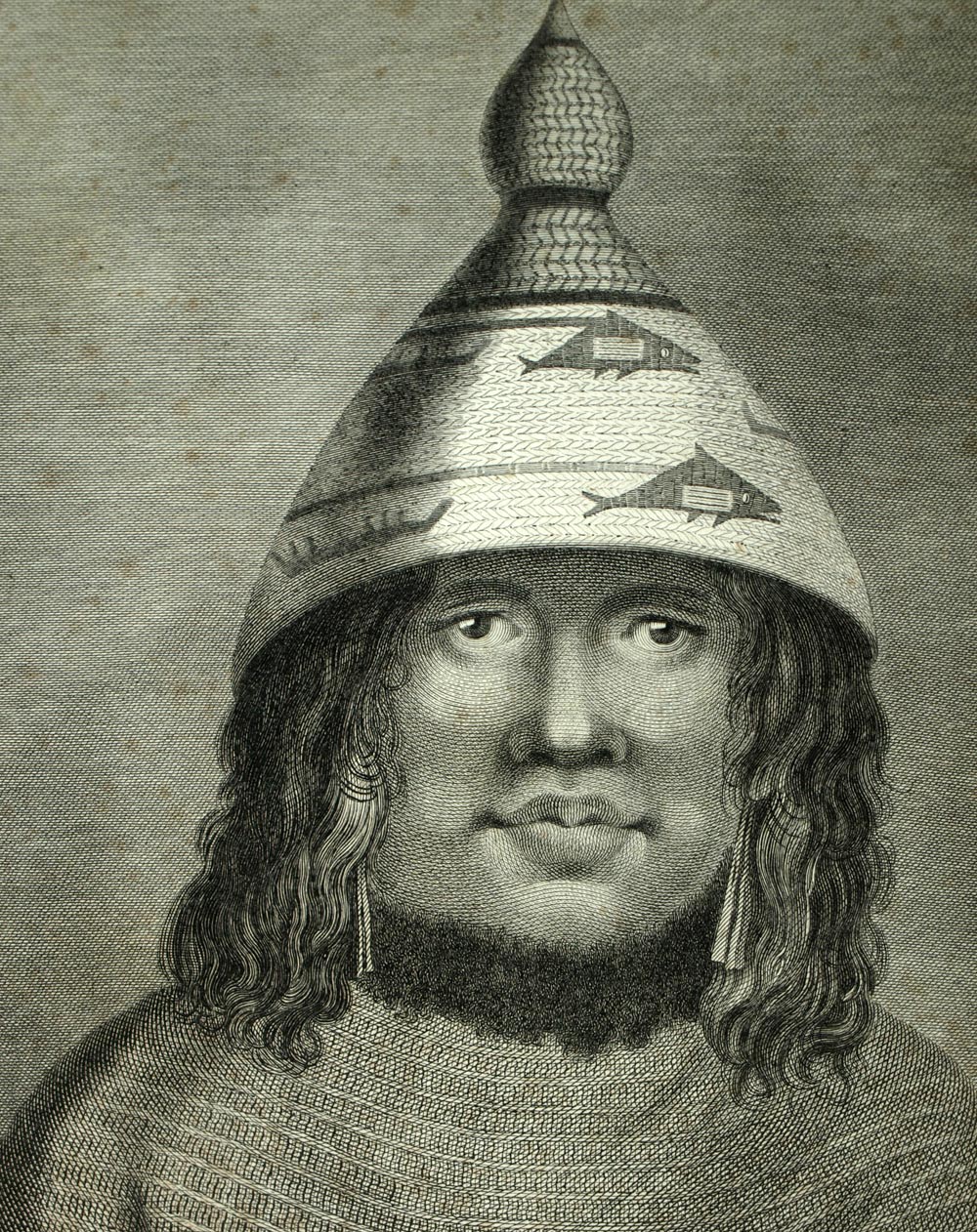 Donna indiana da Nootka o Yuquot Incisione di Vancouver Travel di Cook 1774 Donna indiana da Nootka o Yuquot Incisione di Vancouver Travel di Cook 1774