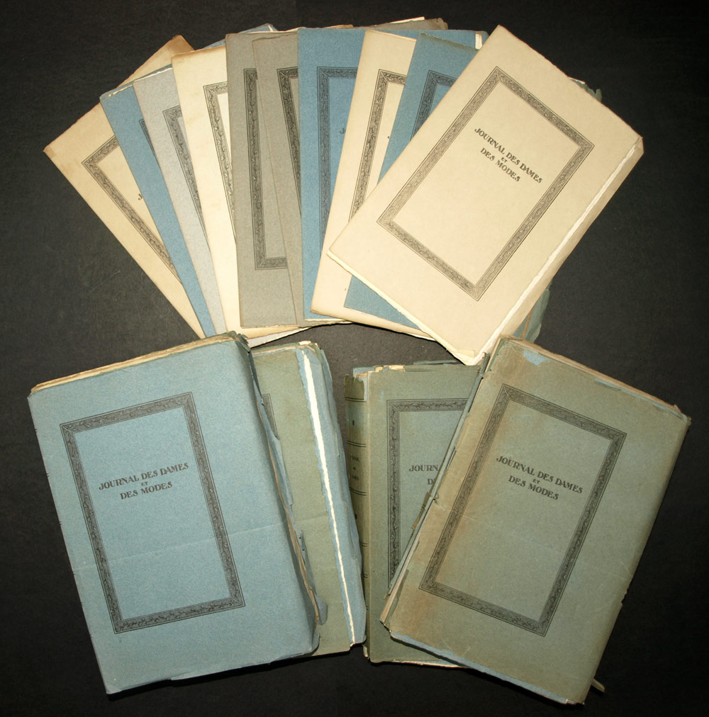 JOURNAL DES DAMES ET DES MODES complet de ses 186 planches au pochoir 1912-1914 