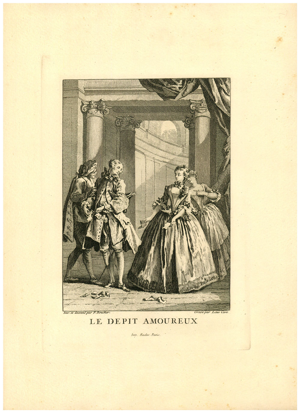 LE D&Eacute;PIT AMOUREUX Illustration des &oelig;uvres de Moli&egrave;re par Fran&ccedil;ois BOUCHER 
