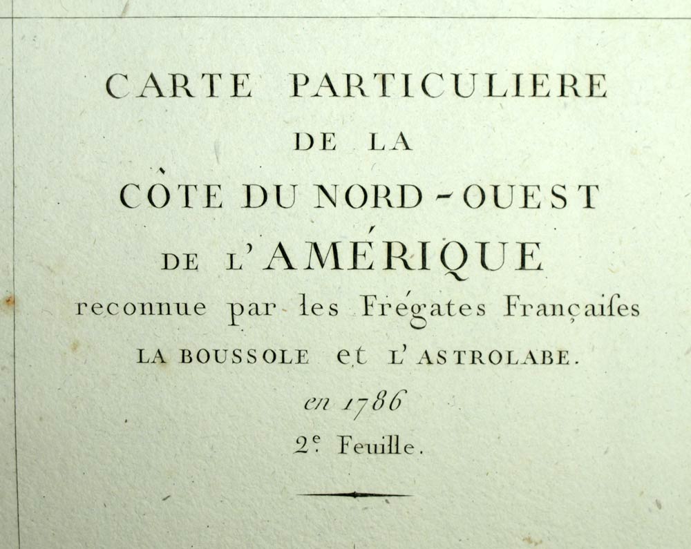 Gravure voyage de Lapérouse 1797 CARTE DU NORD OUEST DE L'AMÉRIQUE CALIFORNIE .2 Gravure voyage de Lapérouse 1797 CARTE DU NORD OUEST DE L'AMÉRIQUE CALIFORNIE .2