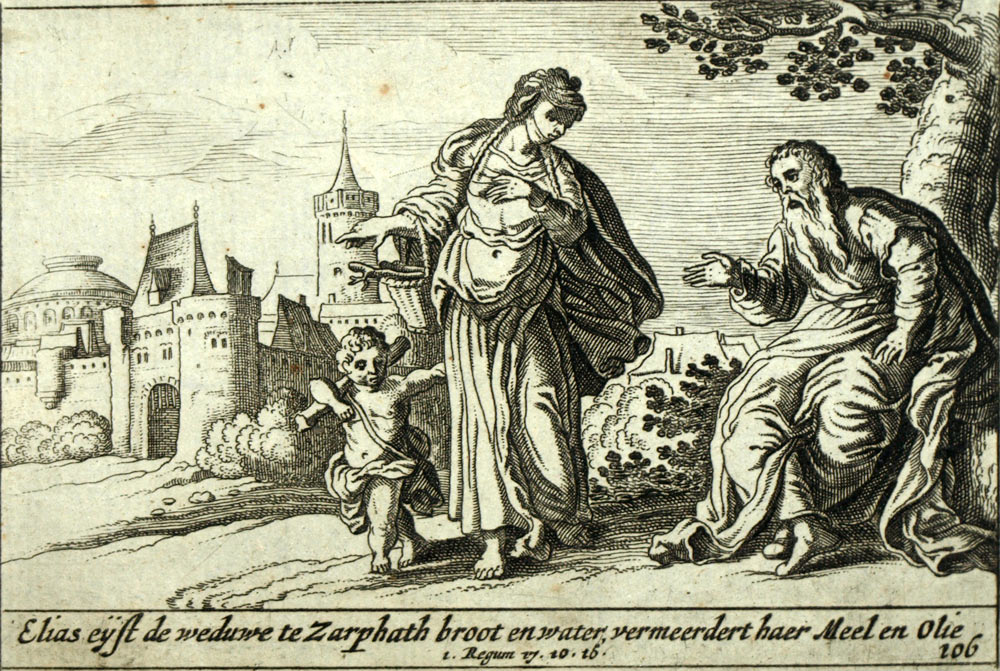 1700 Alttestamentliche Bibel Gravur ELIAS UND KÖNIG ACHAB VON ISRAEL. 1700 Alttestamentliche Bibel Gravur ELIAS UND KÖNIG ACHAB VON ISRAEL.