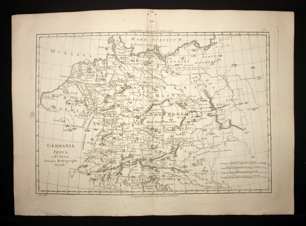 Ancient old map plangeographicold 1787 Old Geographical Map 