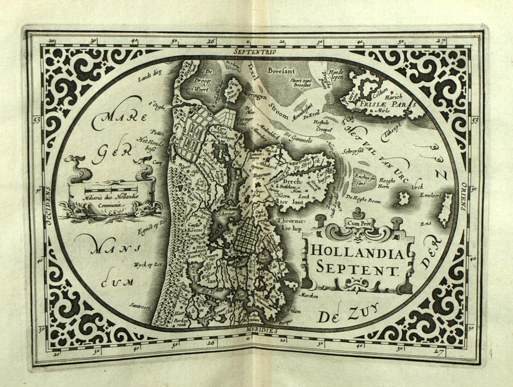 Nieuw Nederlandtsch Caertboeck, Cartes géographiques des pays-bas, Abraham Goos 