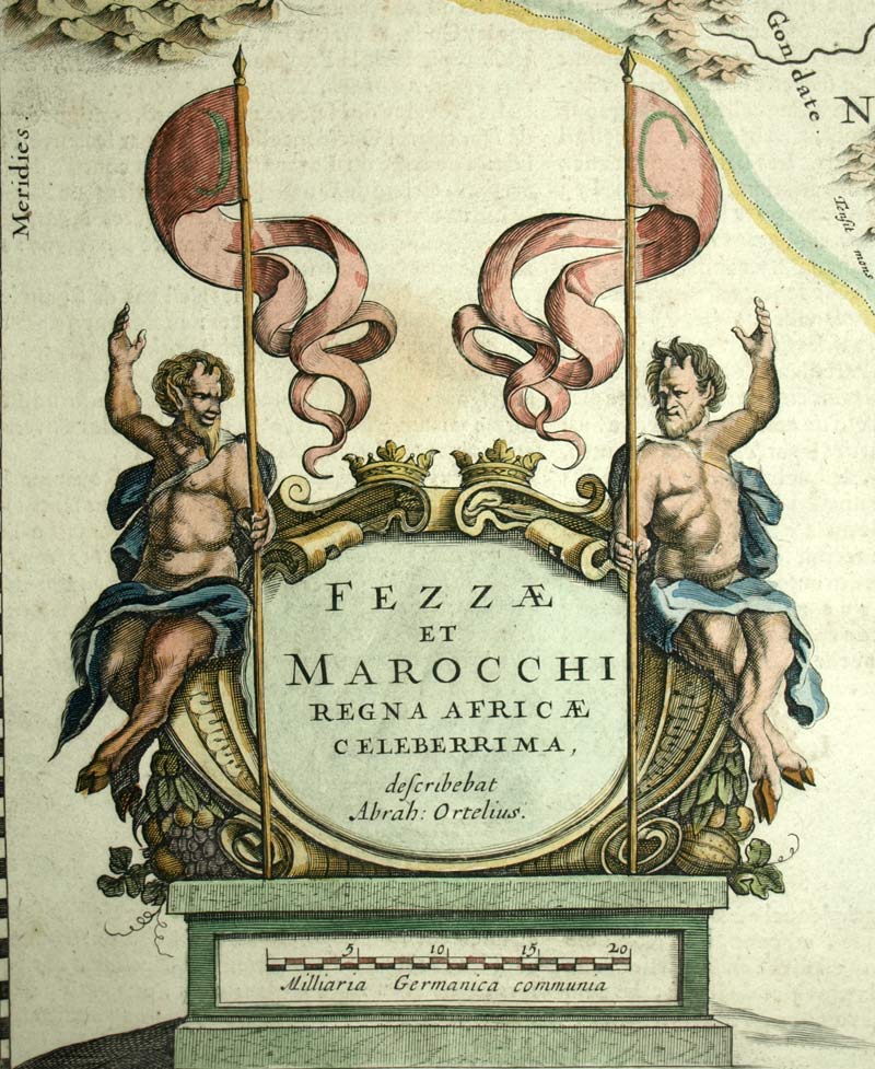 ROYAUME DU MAROC ET DE FES par Ortélius 1603 carte géographique ancienne map ROYAUME DU MAROC ET DE FES par Ortélius 1603 carte géographique ancienne map