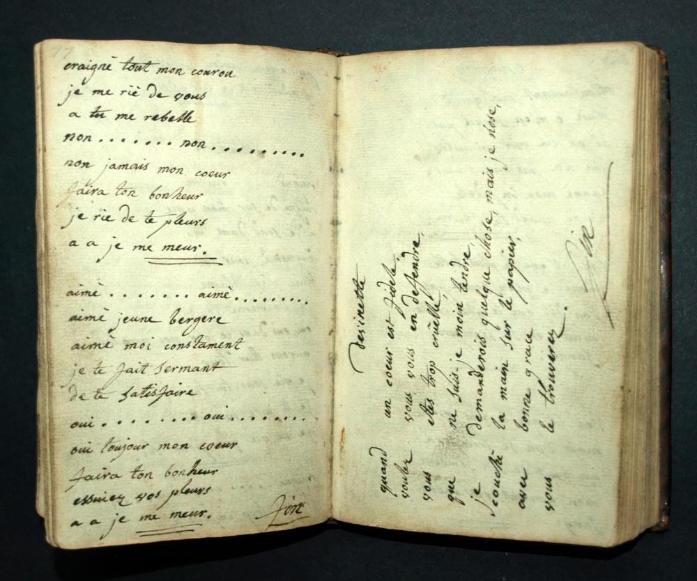 MANUSCRIPT Collection of Poems by Aeteleers François in the 18th century 