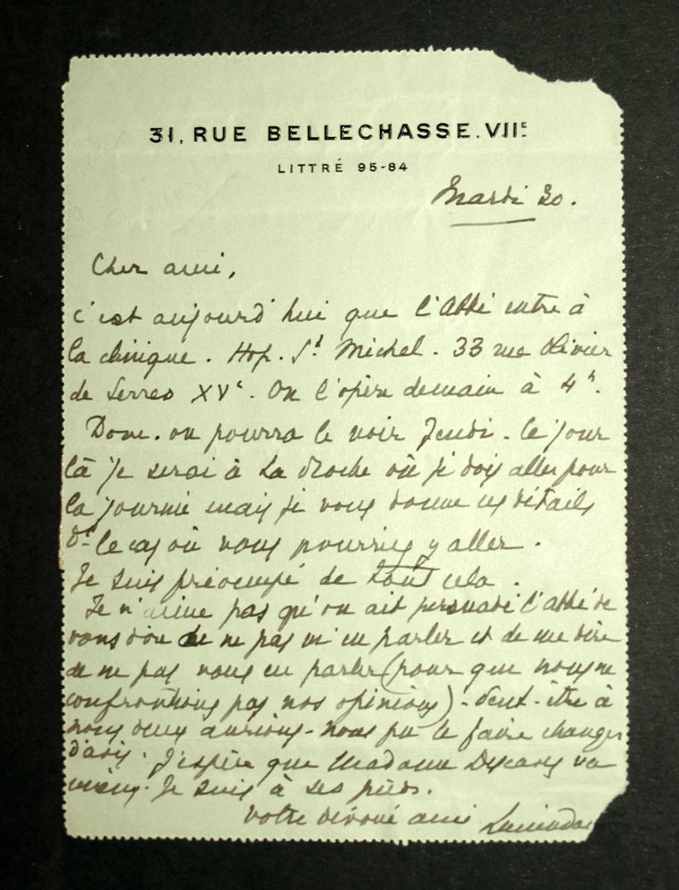 LETTRE AUTOGRAPHE SIGNÉE LUCIEN DAUDET ÉCRIVAIN À LUCIEN DESCAVES 1933 LETTRE AUTOGRAPHE SIGNÉE LUCIEN DAUDET ÉCRIVAIN À LUCIEN DESCAVES 1933